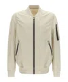 Rick Owens Classic Flight Bomber Jacket In Nude