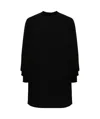 Rick Owens Long-sleeve Cotton Sweatshirt In Black