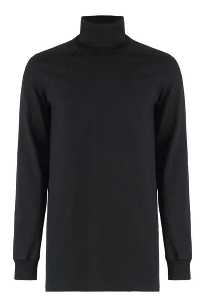 RICK OWENS RICK OWENS LONG SLEEVE COTTON TURTLENECK