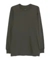 Rick Owens Long-sleeve Crew-neck T-shirt In Green