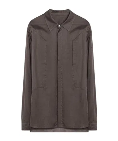 Rick Owens Long-sleeve Panelled Shirt