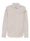 Rick Owens Long-sleeve Pocketed Shirt In Neutral