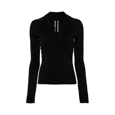 Pre-owned Rick Owens Long-sleeve Prong Tee 'black' | Women's Size 40