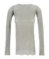 Rick Owens Crewneck Long In Gray