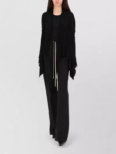 Rick Owens Long Sleeve Round Neck Sheer Top