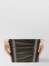 Rick Owens Long Sleeve Sheer High Collar Jacket In Neutral