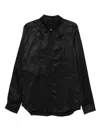 Rick Owens Long-sleeve Shirt In Black
