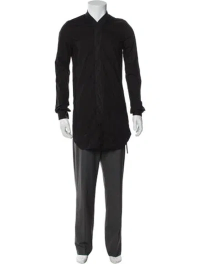 Pre-owned Rick Owens Long Sleeve Shirt In Black