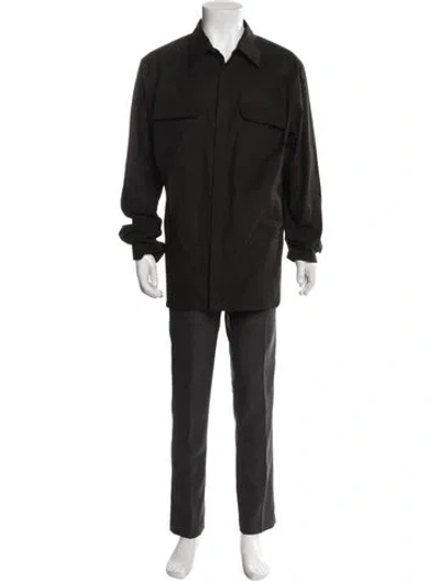 Pre-owned Rick Owens Long Sleeve Shirt In Gray