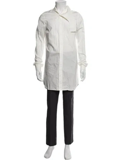 Pre-owned Rick Owens Long Sleeve Shirt In Neutral