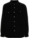 Rick Owens Long Sleeve Shirt With Dual Chest Pockets In Black