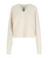 Rick Owens Cashmere Sweater In White