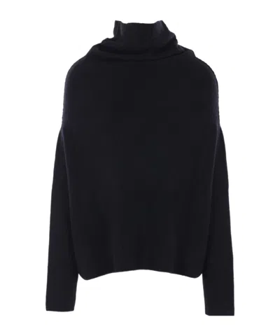 Rick Owens Long Sleeve Sweater In Blue