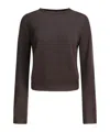 Rick Owens Round-neck Wool Sweater In Brown