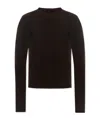 Rick Owens High-neck Alpaca Wool Sweater In Brown