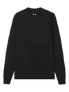 Rick Owens Seam-detail Cotton Sweatshirt In Black