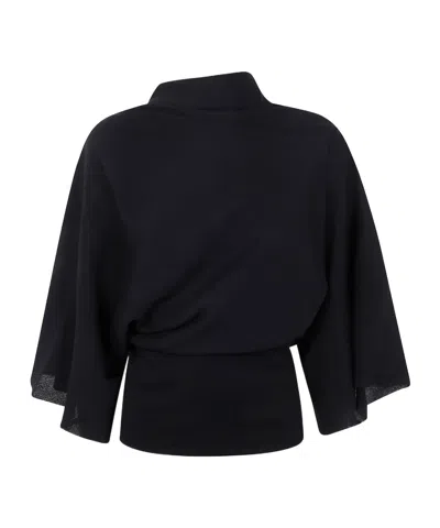 Rick Owens Long Sleeve Top In Black