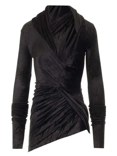 Rick Owens Long Sleeve Top Tops Black