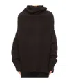 Rick Owens Long-sleeved Alpaca Sweater In Black