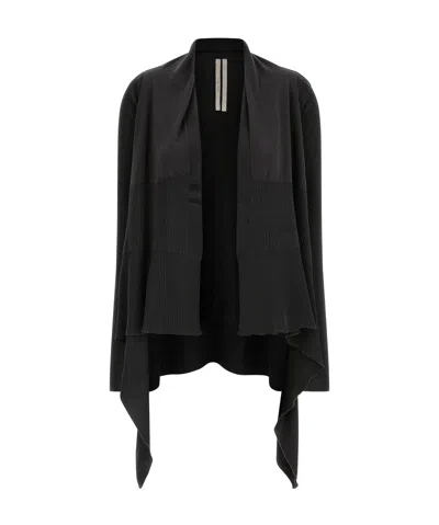 Rick Owens Long-sleeved Cardigan In Black