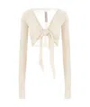 Rick Owens Long-sleeved Cardigan In White