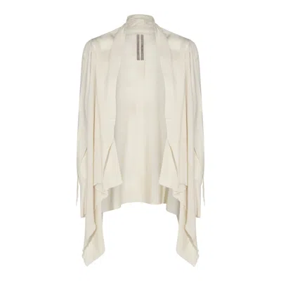 Rick Owens Long-sleeved Cardigan In Dinge