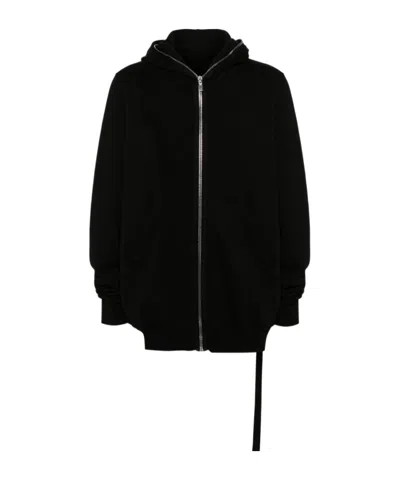 Rick Owens Long-sleeved Casual Jacket In Black