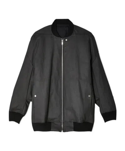 Rick Owens Long-sleeved Casual Jacket In Black
