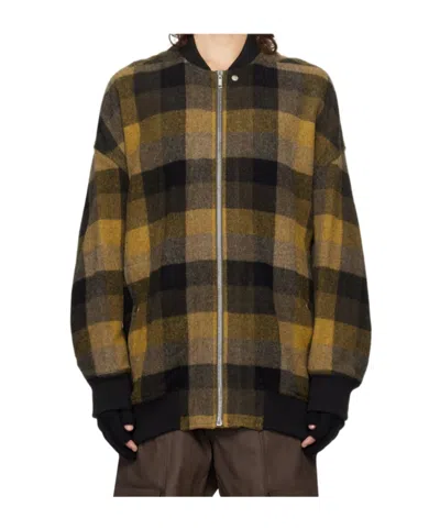 Rick Owens Long-sleeved Casual Jacket In Black