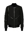 Rick Owens Zip-detalining Bomber Jacket In Black