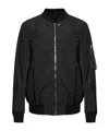 Rick Owens Man Jacket Black Size 38 Cotton, Silk, Virgin Wool In Black