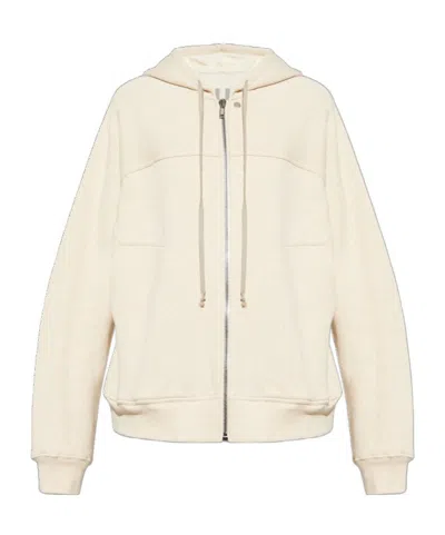 Rick Owens Long-sleeved Casual Jacket In White