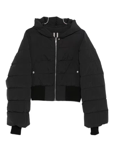 RICK OWENS HOODED QUILTED JACKET