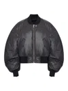 Rick Owens Long-sleeved Cotton Jacket In Black