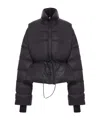 Rick Owens Long-sleeved Down Jacket In Black