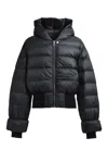 Rick Owens Long-sleeved Down Jacket In Black