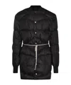 Rick Owens Mens Black Flight Liner Quilted-and-padded Regular-fit Shell-down Jacket In Black