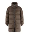 Rick Owens Turtle Coat In Brown