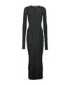 Rick Owens Long-sleeved Dress In Black