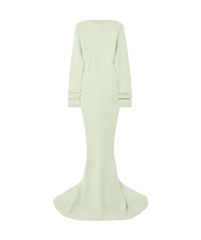 Rick Owens Long-sleeved Dress In Green
