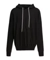 Rick Owens Mens Black Oversized Drawstring Cotton-jersey Hoody Xs In Black
