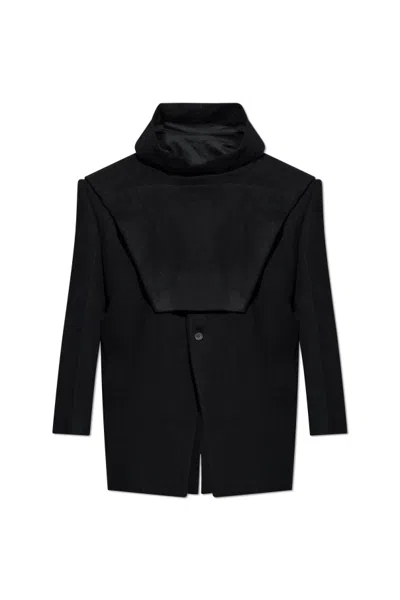 Rick Owens Buckle-detail Hood In Black