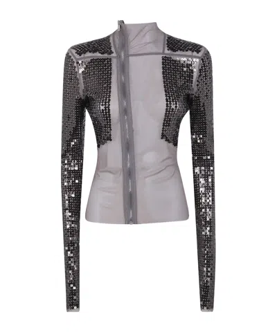 Rick Owens Long-sleeved Jacket In Gray
