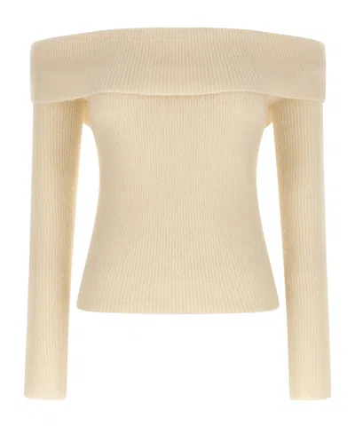 RICK OWENS COWL RIBBED SWEATER