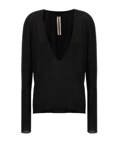 RICK OWENS RICK OWENS EXTREME V NECK PULLOVER