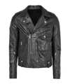 Rick Owens Black Concordians Bauhaus Flight Leather Bomber Jacket In Black