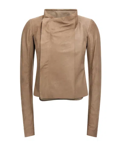 RICK OWENS RICK OWENS LOW NECK BIKER JACKET