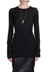 RICK OWENS RICK OWENS LONG SLEEVED SHEER T