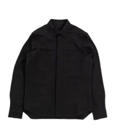 Rick Owens Long-sleeved Shirt In Black