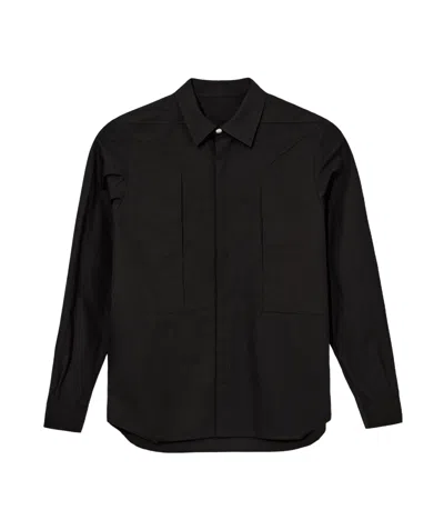 Rick Owens Long-sleeved Shirt In Black